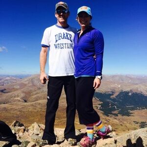 Nike Element DRI-FIT 1/4 Zip Royal Blue Running Workout Hiking Top medium